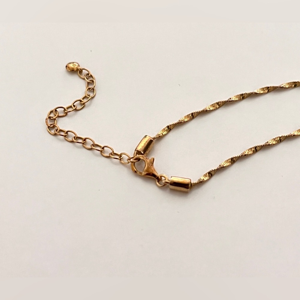 Monica Vinader Disco Chain Necklace 18-20” 18K Gold Vermeil Adjustable - Picture 5 of 7